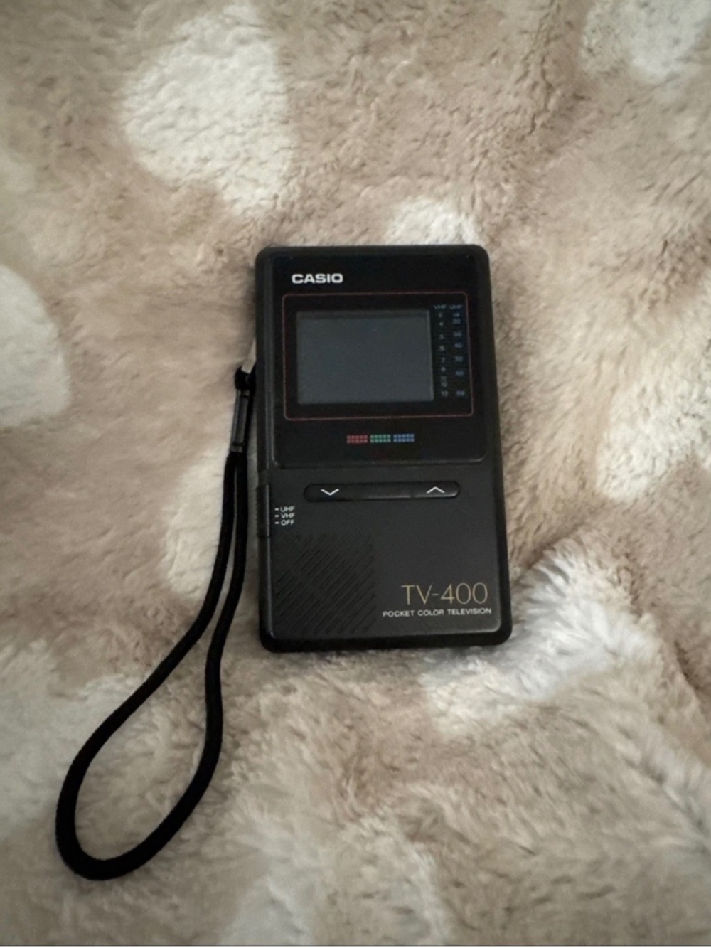 Vintage Casio TV-400 LCD Pocket Color Handheld TV Television Turns On